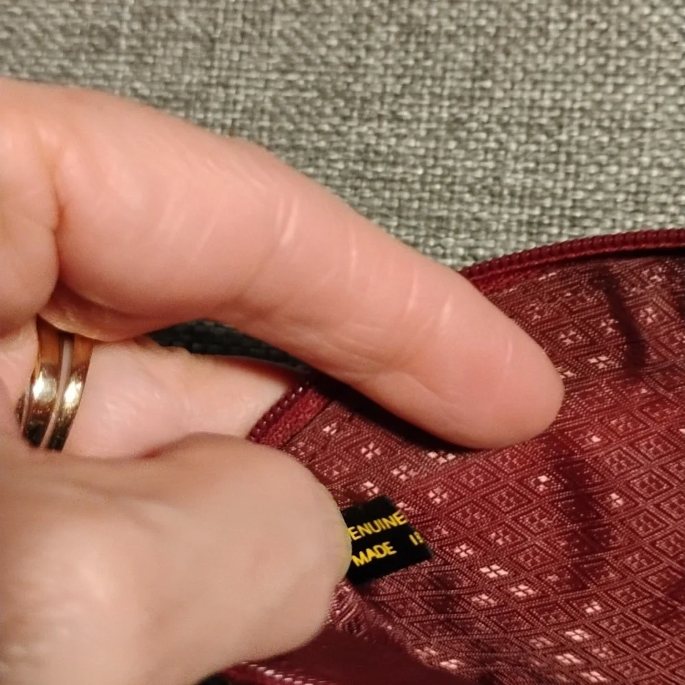 Genuine Eel Skin Cosmetic Bag